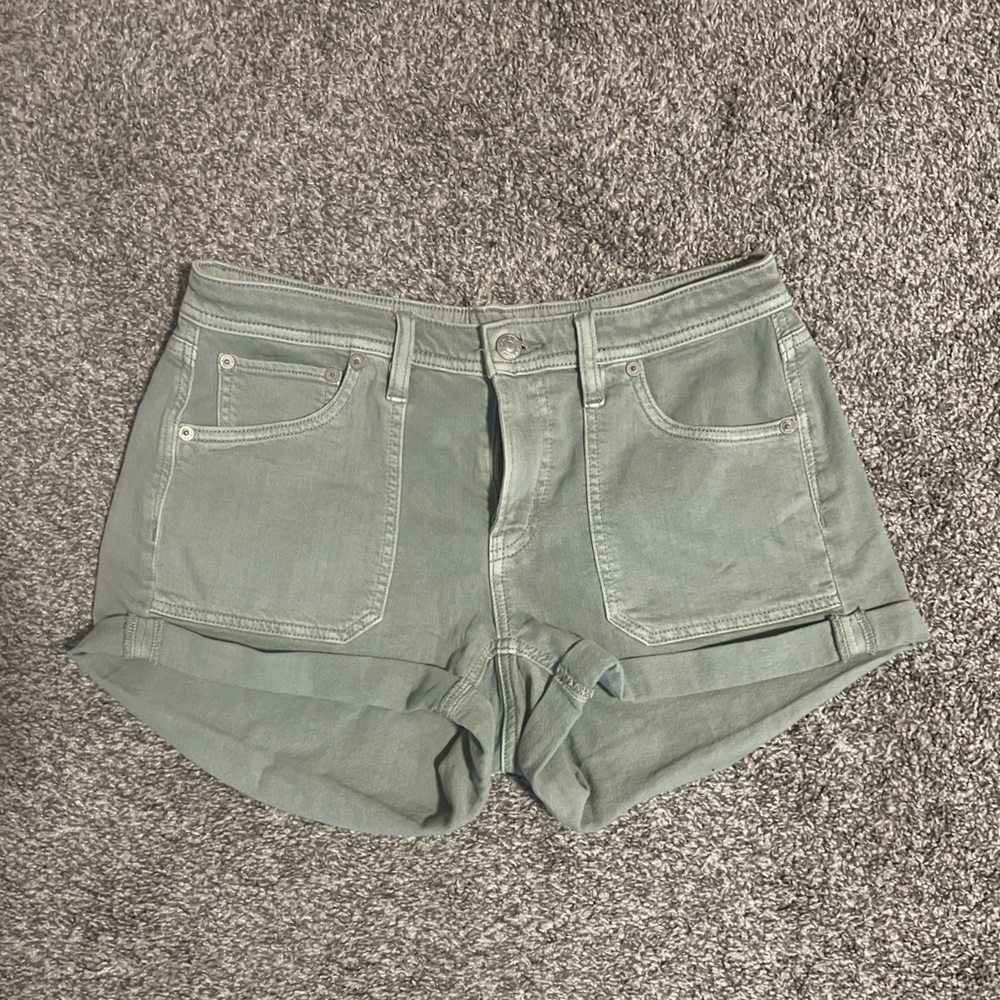American Eagle Outfitters Women's Green Jean Shorts